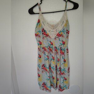 Love Fire White Cream Embellished Halter Midi Sundress